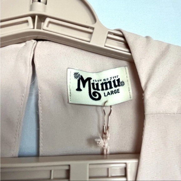 Show Me Your Mumu King Crop Top Pink Flounced Layered SZ L Bridal NWT READ - Picture 7 of 14